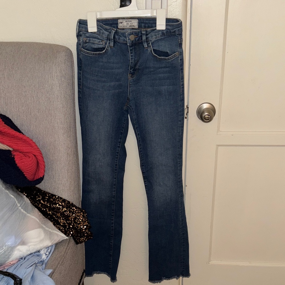 Free People rawhem bootcut Dark Blue Women's Jeans 27